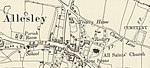 Map of Allesley and Trinity House (1900–1910)