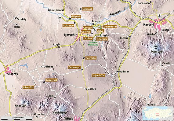 Kapadocja: Etymologia nazwy, Podział Kapadocji przez Persów, Monastycyzm kapadocki