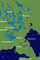 Map of GreatSaima Lake and Vuoksi river and City Ru.jpg