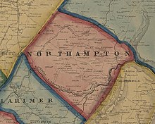 Northampton Township, Somerset County, Pennsylvania, 1860 Map of Northampton Township, Somerset County, Pennsylvania, from 1860 Somerset County Map by Edward L Walker.jpg
