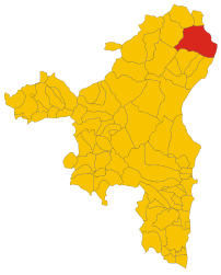 Siniscola - mapa