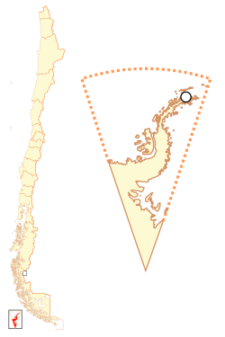Location of Chilean Antarctic Territory