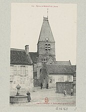 Autre carte postale de l'église avant 1914.