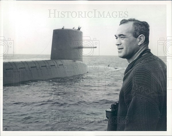 Martin Agronsky with the USS George Washington