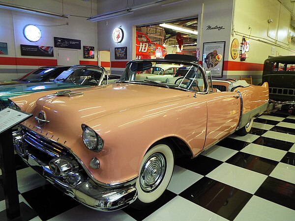 Custom built 1954 Oldsmobile-Cadillac for the film on display in the Martin Auto Museum