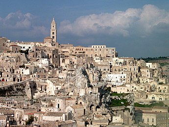 Sassi di Matera, the first site from Southern Italy to be included in the UNESCO World Heritage List in 1993 Matera boenisch nov 2005.jpg