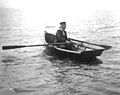 May Pace in a small rowboat (3267817730).jpg
