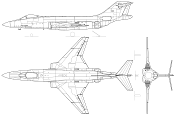 三面図(F-101 Voodoo)