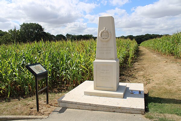 The Dorset Memorial to Authuille.