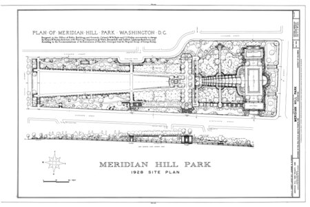 ไฟล์:Meridian Hill Park, Bounded by Fifteenth, Sixteenth, Euclid and W Streets, Northwest, Washington, District of Columbia, DC HABS DC,WASH,486- (sheet 2 of 25).tif