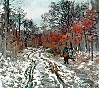 Path through the Forest, Snow Effect Monet w144.jpg