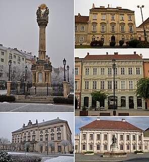 Szombathely City with county rights in Western Transdanubia, Hungary