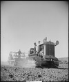 Monterey County, California. Rural youth. Mechanization, the agricultural employee. leveling a field. The fellow on... - NARA - 532176.tif