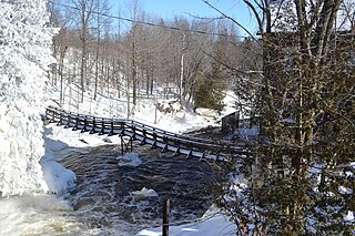 Ulverton River River in Estrie, Quebec, Canada