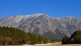 Udsigt over Mount Kenashi fra Shizuoka