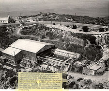 Advanced radiographic and spectrographic studies were enhanced by use of equipment at this NEL Submarine Research Facility, which possessed the only betatron on the West Coast. NEL Submarine Research Facility.jpg