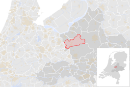 Locatie van de gemeente Barneveld (gemeentegrenzen CBS 2016)