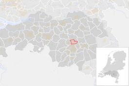 Locatie van de gemeente Son en Breugel (gemeentegrenzen CBS 2016)