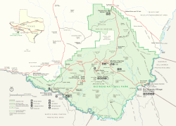 Mapa národního parku