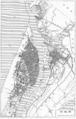 1930年頃の新潟市の地図 初代新潟駅の位置と当時の線路位置がわかる。 後に現在の越後線関屋駅 - 新潟駅間の線路となる貨物支線はまだない。