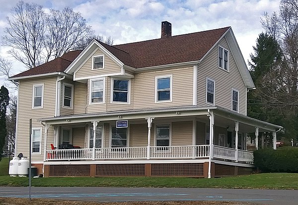 Town hall, in the village of Millerton