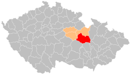 Poloha okresu Svitavy v Česku (klikacia mapa)