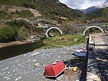 Double-arched Genoese bridge