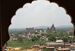 View of Orchha from LakshmiNarayan temple