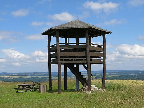 Look-out tower in the Hunsrück-Mountains