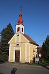 Overview of chapel of Saints Peter and Paul in Oponešice, Třebíč District.jpg