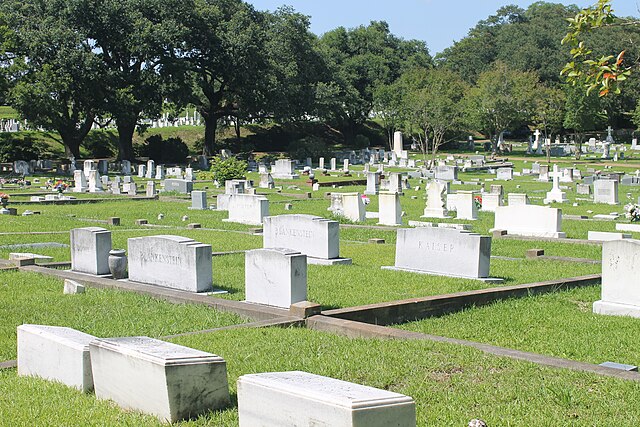 A portion of the historic Natchez City Cemetery in Adams County