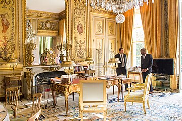 Salon doré, bureau du président français.