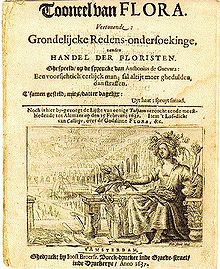 חוברת הולנדית משנת 1637 שגעון הצבעונים