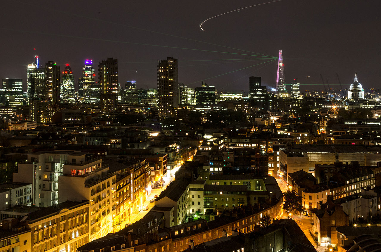 Panorama of City of London during The Shard’s opening laser show.jpg