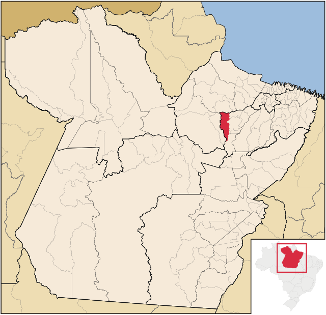 Localização de Oeiras do Pará no Pará
