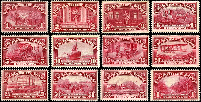 U.S. Parcel Post Stamp Q1 Unused