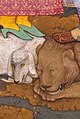 بخشی از نقاشی نادرزمان، که از جهانگیرشاهِ هندی و شاه‌عباس صفوی کشیده‌است و در آن، کشور را ایران نامیده‌است.