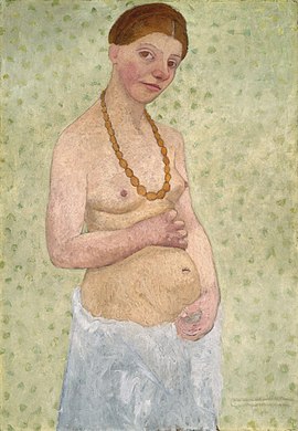 Paula Moderson-Becker - Selbstbildnis am 6 Hochzeitstag (1906).jpg