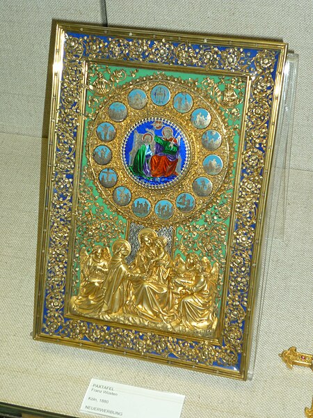 File:Pax tablet in the treasury of the Cathedral of Trier (1880).jpg