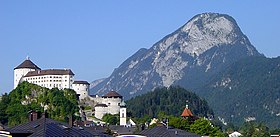 Kufstein (de) kalesinden görünüm.