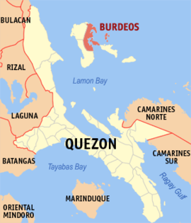 Burdeos na Quezon Coordenadas : 14°50'37"N, 121°58'11"E