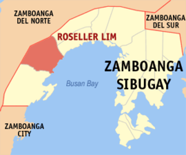 Roseller Lim na Zamboanga Sibugay Coordenadas : 7°39'30"N, 122°27'50"E
