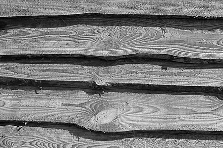 Pine plank fence B&W