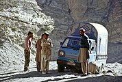 Panne auf dem Karakorum Highway