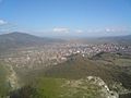 Pogled na Kosovsku Mitrovicu sa tvrđave Zvečan