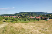 Čeština: Pohled na obec od západu, Javorník, okres Hodonín