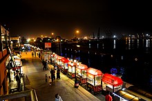 Located on the bank of Arabian Sea in Karachi, Port Grand is one of the largest food streets of Asia. Port Grand Karachi.JPG