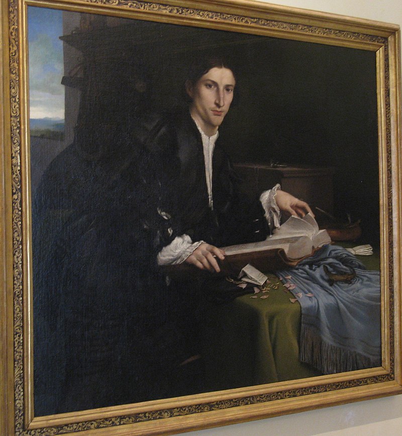 Portrait of a Gentleman in his Study by Lorenzo Lotto.jpg