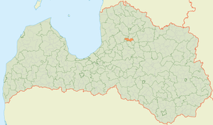 Приекульская волость на карте