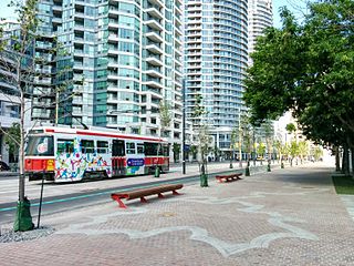 <span class="mw-page-title-main">Queens Quay (Toronto)</span> Street in the Harbourfront neighbourhood of Toronto, Canada